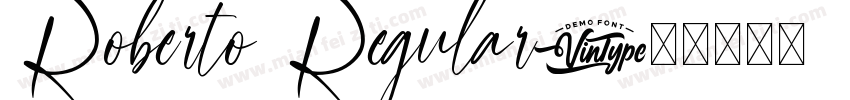 Roberto Regular字体转换